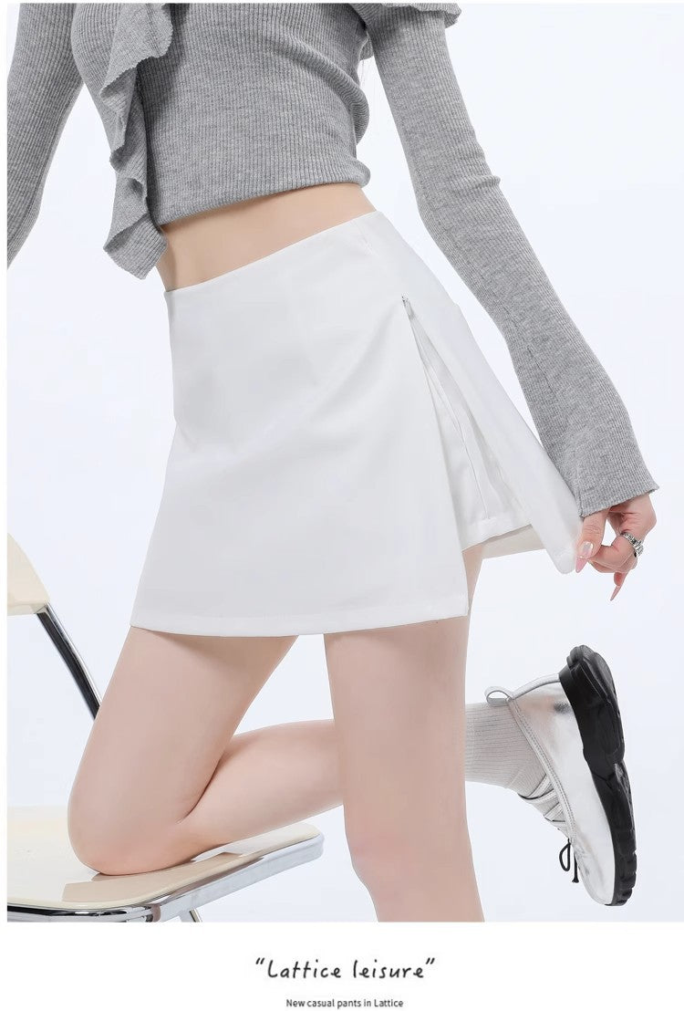 Asymmetric Wrap Mini Skirt, view 18