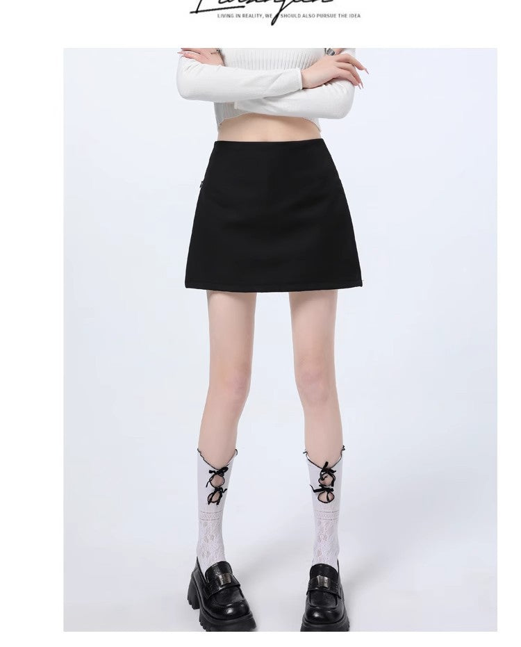 Asymmetric Wrap Mini Skirt, view 25
