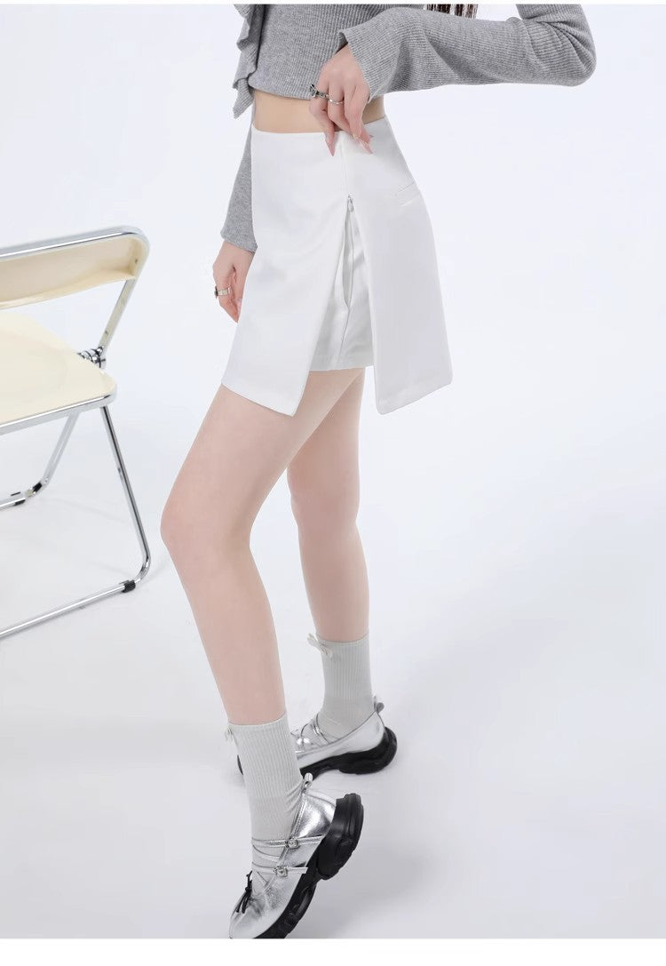 Asymmetric Wrap Mini Skirt, view 17