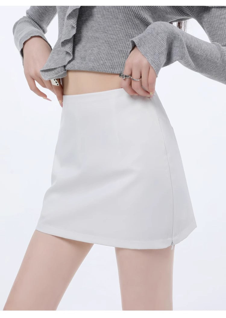 Asymmetric Wrap Mini Skirt, view 14