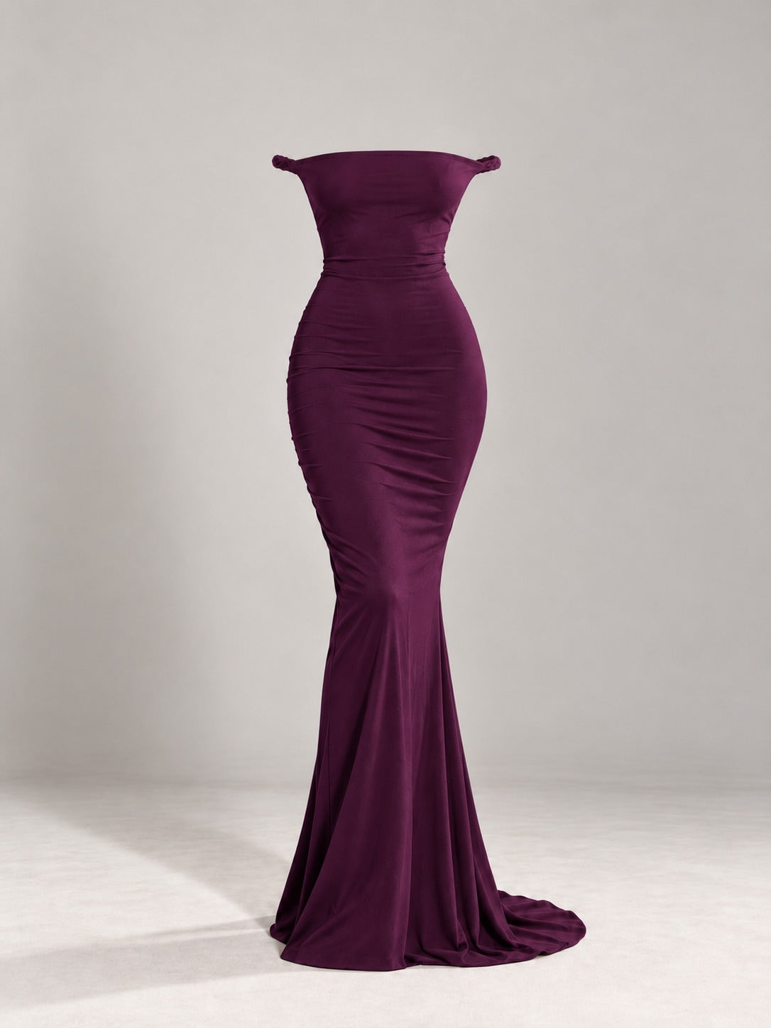 Stretch Mermaid Maxi Dress in Purple, product only